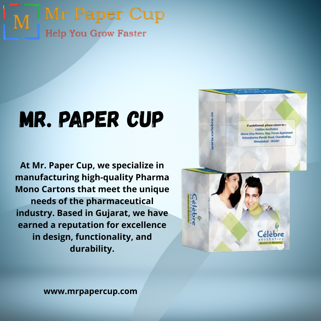 Pharma Mono Cartons​ Manufacturer in Gujarat
