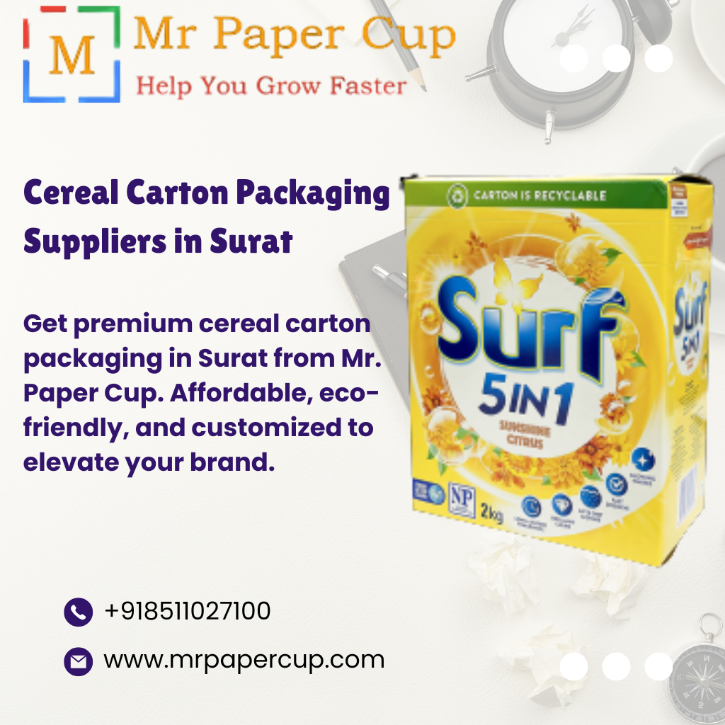 Cereal Carton Packaging​ Suppliers in Surat