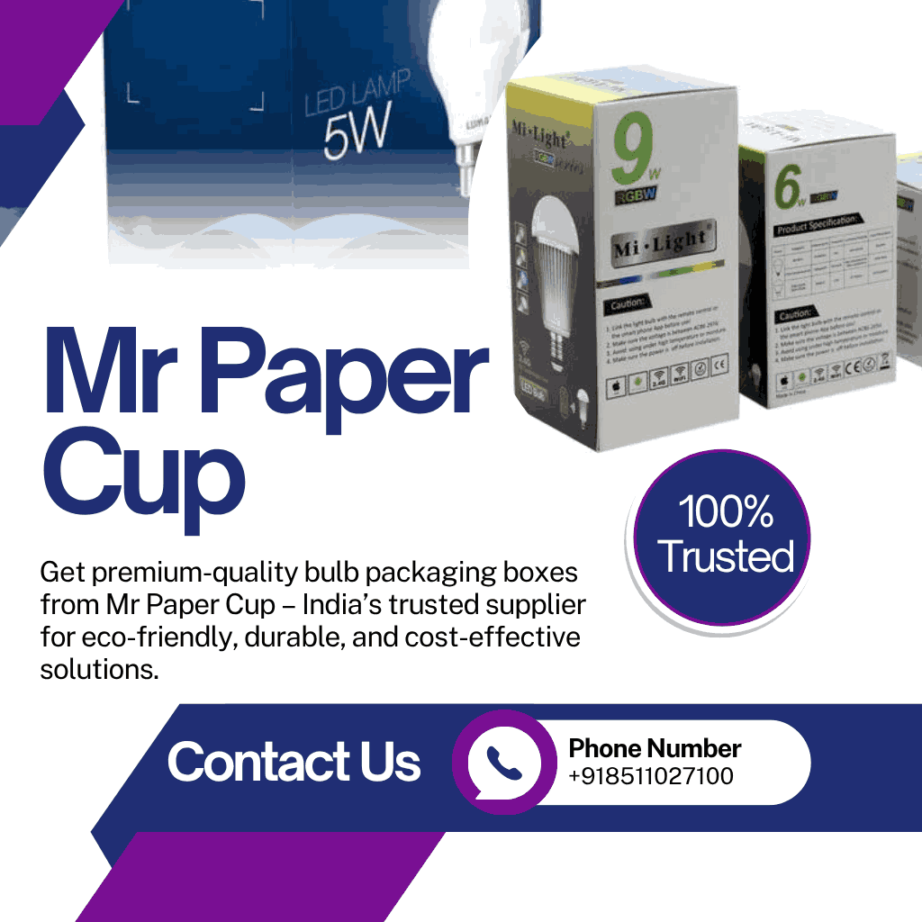 Bulb Packaging Boxes Supplier from India