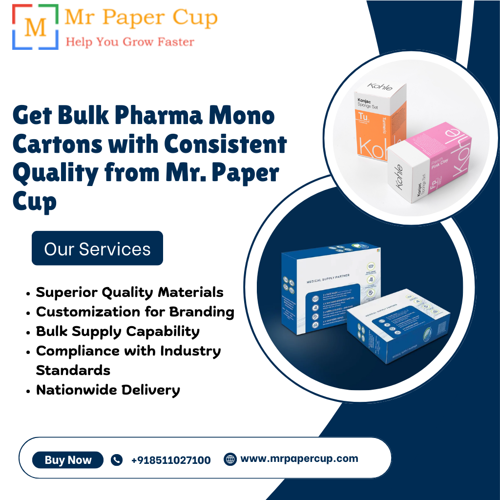 Pharma Mono Cartons Bulk Distributor in India