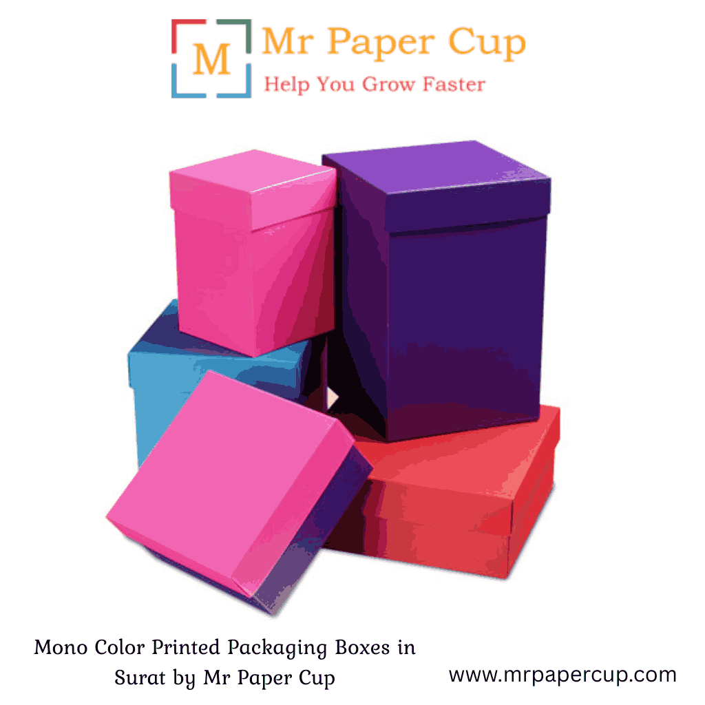 Mono Color Printed Packaging Boxes in Surat