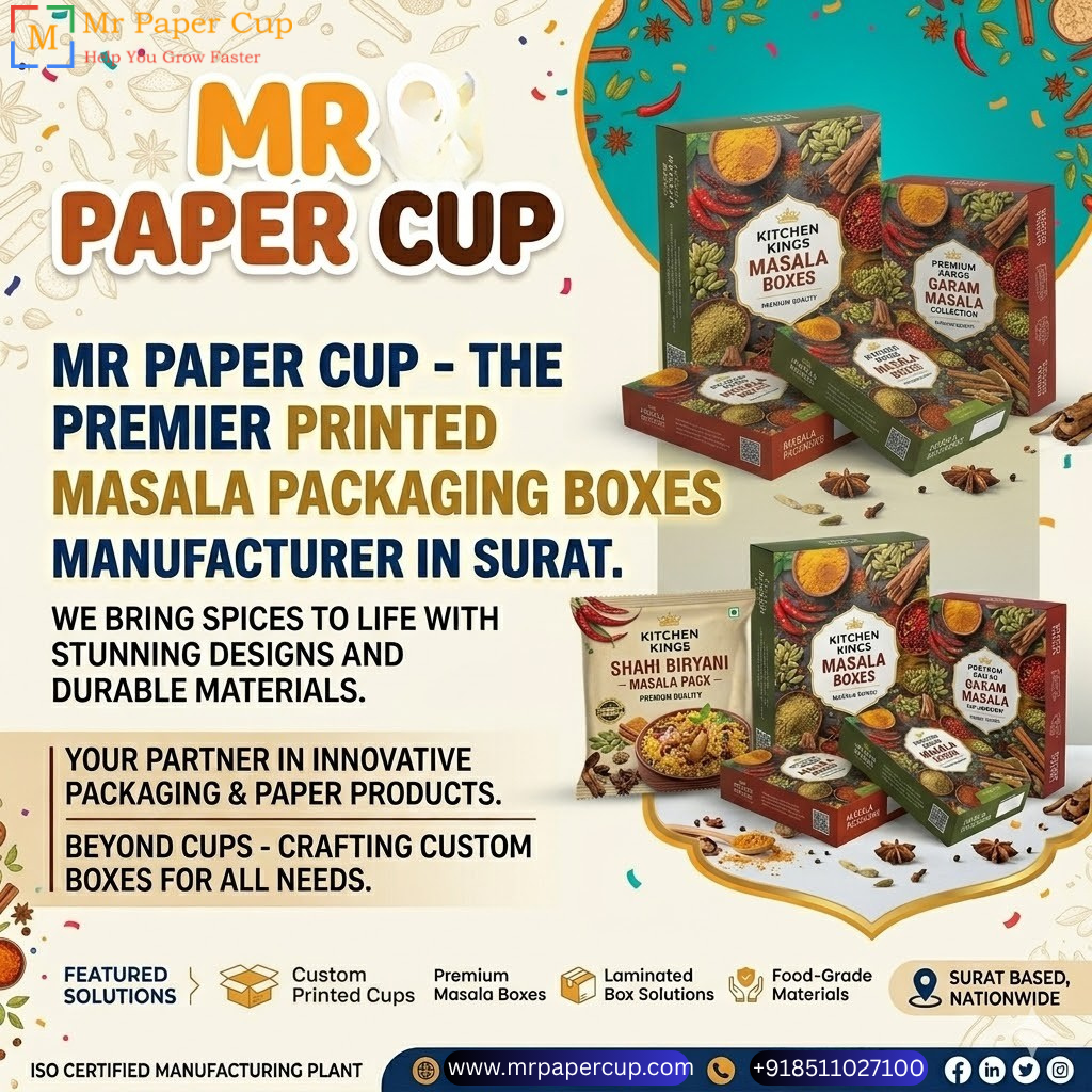 Printed Masala Packaging Boxes Manufacturer
