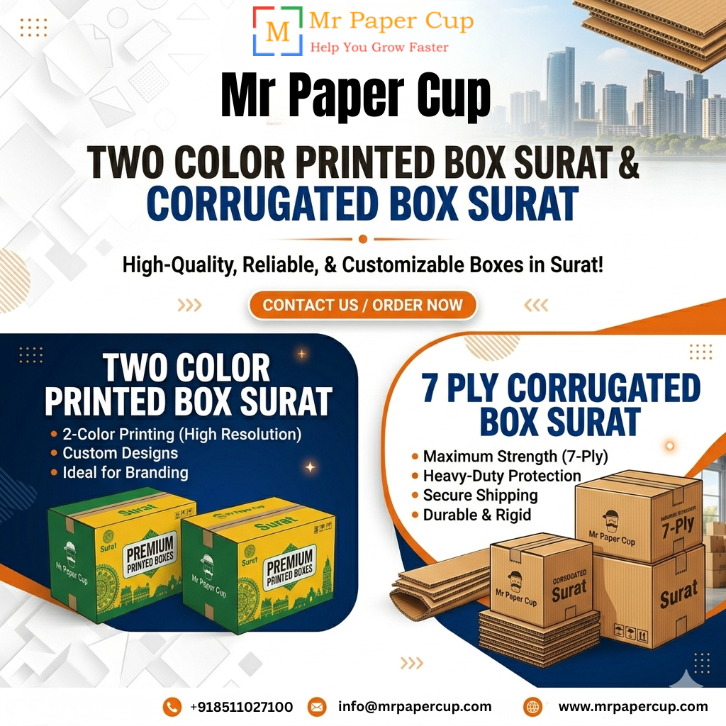 Two Color Printed Box Surat